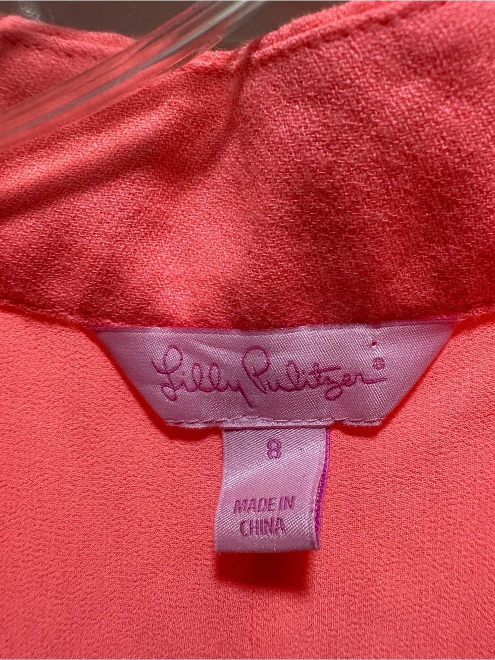 Lilly Pulitzer Jane Shift Dress In Coral Size 8 - Picture 4 of 5